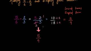 Multiplying 2 fractions examples Hindi  Fractions and Decimals  Class 7 India  Khan Academy [upl. by Kathe804]