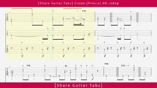 Share Guitar Tabs Cream Prince HD 1080p [upl. by Jenni]