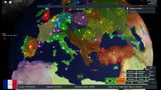 Trying to form Frankish Empire part 2 Roblox Rise of Nations [upl. by Airbma]