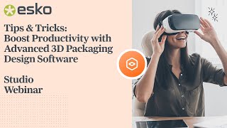 Tips amp Tricks Boost Productivity with Advanced 3D Packaging Design Software  Esko Studio [upl. by Odnomra]