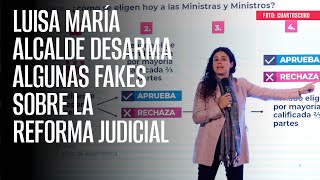 Luisa María Alcalde desarma algunas fakes sobre la Reforma Judicial [upl. by Nnylrefinnej]