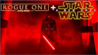 Darth Vaders Hallway Scene quotRogue Onequot Leads Into quotA New Hopequot Supercut 4K HDR [upl. by Ynahpets583]