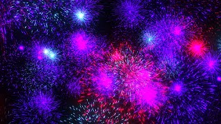 New Year Fireworks Background video  Footage  Screensaver [upl. by Ilatan956]