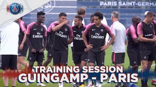 TRAINING SESSION  ENTRAINEMENTS  EA GUINGAMP vs PARIS SAINTGERMAIN [upl. by Myrilla379]