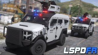 GTA 5 POLICIA  BLINDADO DE LA MARINA EN OPERATIVO  TheAxelGamer [upl. by Normy471]