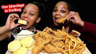 Popeyes Fried Chicken Mukbang  Crunchy Eating Show [upl. by Inaoj]