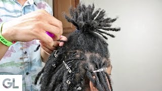 How To Twist Dreadlocks For Beginners [upl. by Einallem]