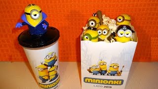 2015 Minions Movie Cinema Pack Bob  Kevin  Stuart Figures Collection in Europe 迷你小兵 [upl. by Gerlac]