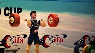 CHINESE LIFTER LIAO HUI 87 BREAKS JUNIOR WORLD RECORD IN THE CLEAN AND JERKwmv [upl. by Danyelle]