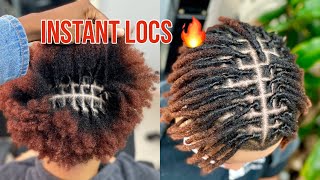 INSTANT LOCS ON THICK HAIR [upl. by Laetitia]