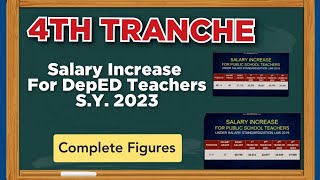 COMPLETE FIGURES OF SALARY INCREASE FOR T1 to MT4  2022  2023  SALARY STANDARDIZATION LAW [upl. by Tremml]