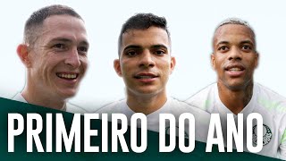 REFORÇOS TREINAM EM CAMPO COM O ELENCO  Treino Palmeiras 0801 [upl. by Naitsihc]