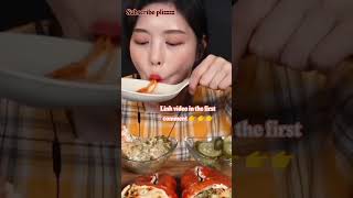 mukbang eat with boki Eating seafood boil mukbang asmr chorts subscribe seafoodboil [upl. by Eissen343]