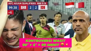 INDONESIA 2  2 BAHRAIN ⚽️🔥  KUALIFIKASI PIALA DUNIA LIVE REACTION [upl. by Nitsruk]