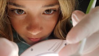 ASMR DENTIST TEETH SCRAPING amp EXAM CLEANING Roleplay Gloves Light [upl. by Zsamot]