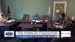 Stoughton Redevelopment Authority Meeting 91124 [upl. by Cerelia]