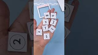 How to make a cardboard number puzzle  Brain booster puzzle for students  shorts viralshort [upl. by Ellynad]