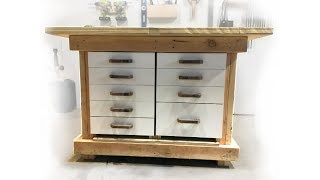 Upgrading a Woodworking Workbench  DIY Easy Drawers [upl. by Naeroled275]