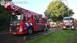 Slachtoffer bij woningbrand Hoofdweg Harkstede [upl. by Aonian]