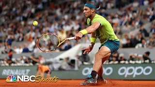 French Open Semifinals Rafael Nadal vs Alexander Zverev  HIGHLIGHTS  632022  NBC Sports [upl. by Ahsienor]