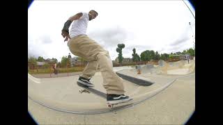 Salar Kushki at Cantelowes Skatepark London [upl. by Ahtnicaj]