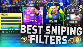 THE BEST SNIPING FILTERS 163 🤑 MAKE 200K QUICKLY FIFA 22 BEST SNIPING FILTERS TO MAKE COINS [upl. by Oiramad]