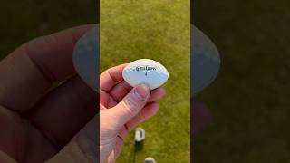 Rugby ball as a golf ball 😳 golf golfballs golfputting [upl. by Emad806]