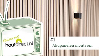 Ontdek hoe u zelf met Akupanelen een akoestische houten wand maakt Klussen met Houtdirect 1 [upl. by Ahsiekrats]