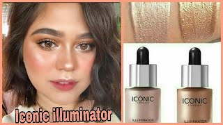 How To Apply Iconic London Illuminator liquid highlighter  Demo  Review amp Some Amazing Tips [upl. by Trumann]