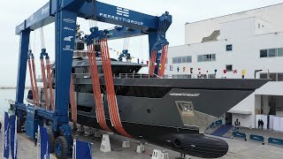 Second Riva 50m superyacht Fifty launched [upl. by Nylorahs]