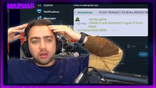 Mizkif Finding Out About The Unity Update Which His Game Unrooted Is Developed In [upl. by Diandra278]