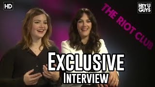 Jessica Brown Findlay amp Holliday Grainger  The Riot Club Exclusive Interview [upl. by Dolorita68]