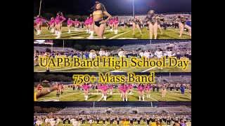 UAPB Band High School Day  750 Mass Band 2024 [upl. by Susanna465]