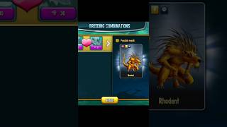 NEW Breeding Combinations  Rhodent Monster Legends Shorts [upl. by Lynsey]