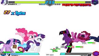 Fighting Is Magic request 44 RarityPinkie Pie amp Twilight Sparkle Vs Nightmare Bosses CD 30 [upl. by Rosemare584]