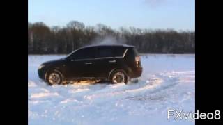 Mitsubishi Outlander XL по снегу [upl. by Idnor]