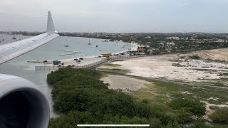 SPECTACULAR B737 Max8 landing at ARUBA’s Oranjestad Intl Airport AUA on American Airlines [upl. by Hercules700]