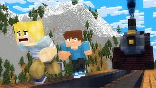 Minecraft Train Stand by Me Scene Animation [upl. by Fatma]