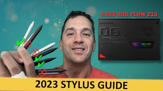 Ultimate Stylus Guide for Artists Asus Rog Flow Z13 Stylus Review amp Comparison 2023 [upl. by Noonan]