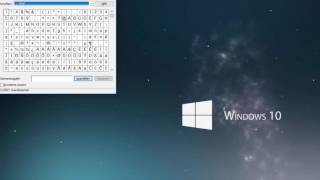 Windows 10 Zeichentabelle anzeigen lassen [upl. by Ayim]
