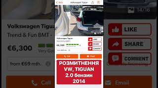 VW Tiguan розмитнення митнийброкер автобазар авто пригонавто кордон авторинок чергинакордоні [upl. by Smada]