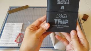 Midori Travelers Notebook Regular amp Passport Airport Edition Unboxing [upl. by Nims634]