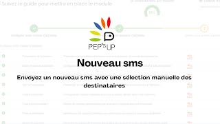 Communication  Nouveau sms  Envoyez un nouveau sms avec une sélection manuelle des destinataires [upl. by Annyrb]