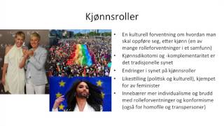 Samfunnsfag  Kultur og kjønnsroller [upl. by Kali448]