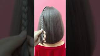 back to school hairstyles  easy hairstyleBeautiful and simple hairstyle for short hair [upl. by Wesley]