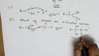 ESTERIFICATION Reaction Mechanism  12  CHEMISTRY CBSE XII [upl. by Stephani]