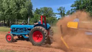 Stourport Steam Rally Fordson Major tractor pulling 2022 [upl. by Rodgers]