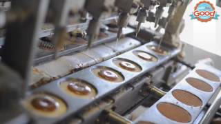 How to make Stroopwafels  Stroopwafel Production Process  Amsterdam Good Cookies [upl. by Lingwood]