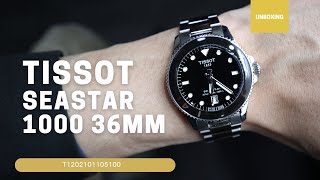 UNBOXING TISSOT SEASTAR 1000 36MM QUARTZ T1202101105100 [upl. by Evan]