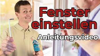 Fenster richtig einstellen – How to  Immotrainer Wetzikon [upl. by Eirrem]